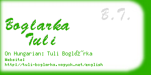 boglarka tuli business card